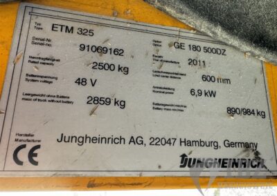 Jungheinrich Schubmastgabelstapler ETM 325 Stapler 2500kg