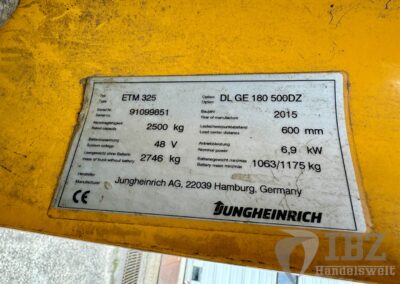 Jungheinrich Schubmast Stapler ETM 325 2500 kg