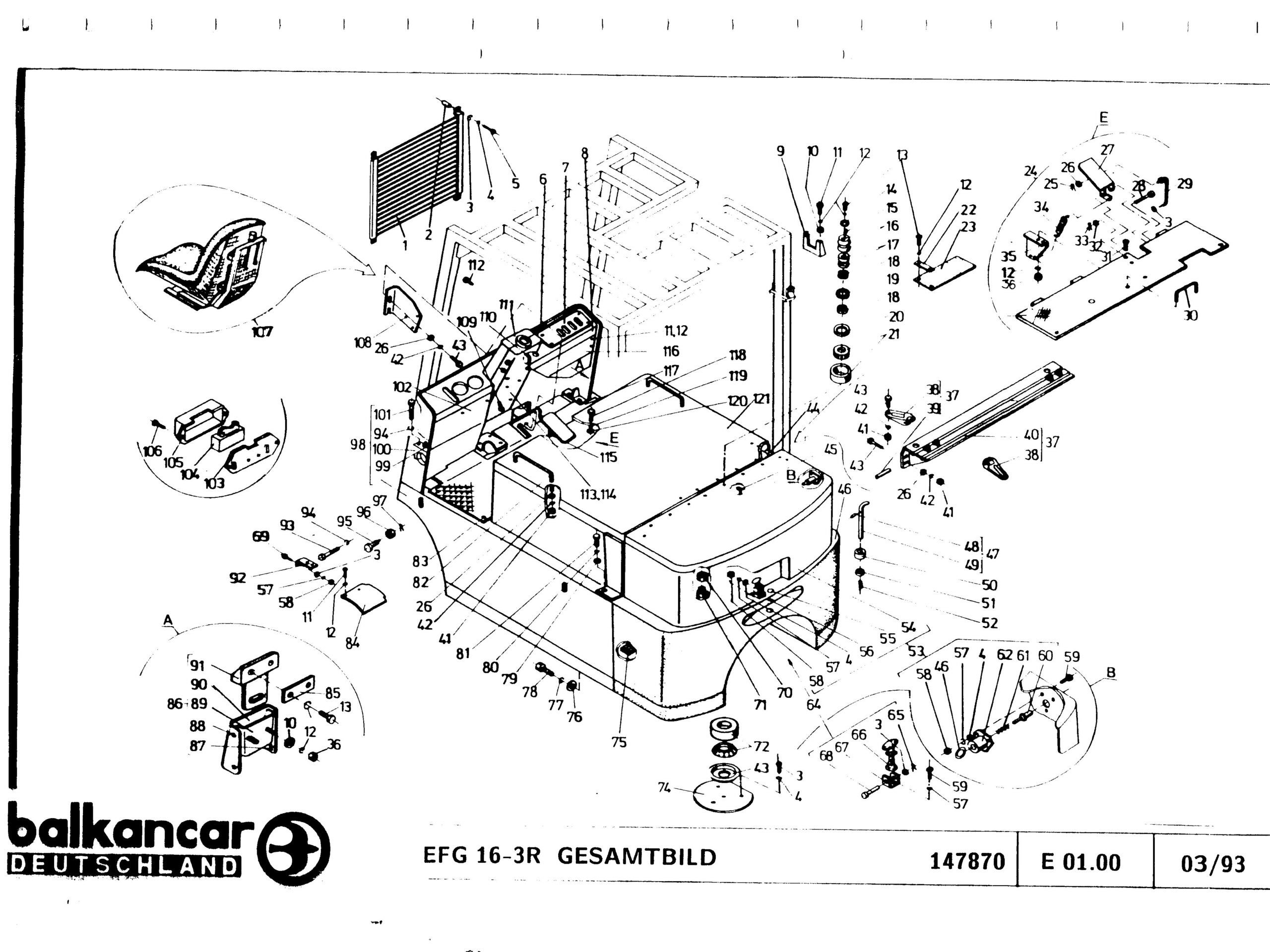 Balkancar Ersatzteilkatalog EFG-16-3R 2