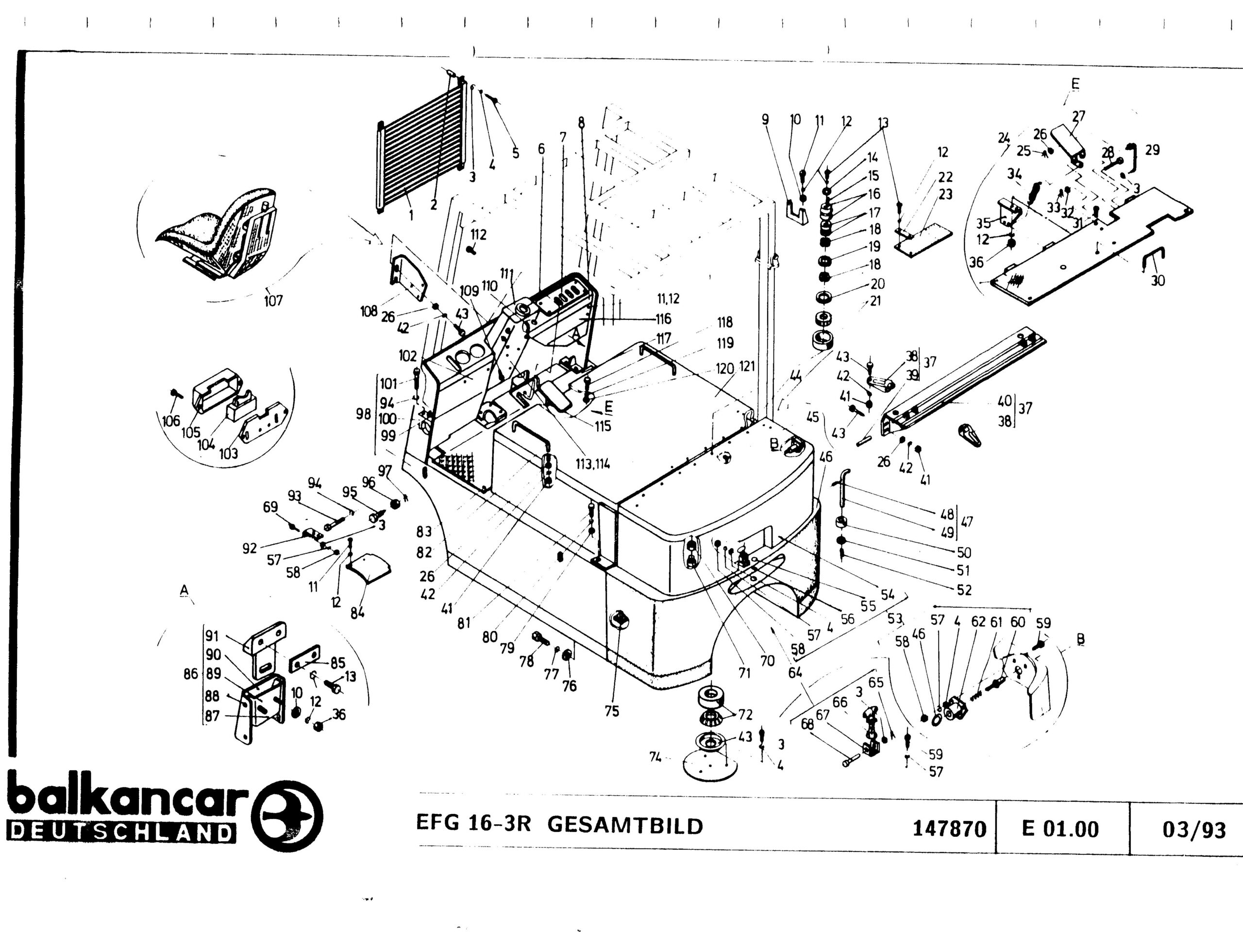 Balkancar Ersatzteilkatalog EFG-16-3R 3