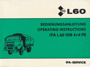 Bedienungsanleitung IFA L60 1218 4x4 PB