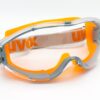 UVEX Schutzbrille ultrasonic grey orange, clear, supravision excellence