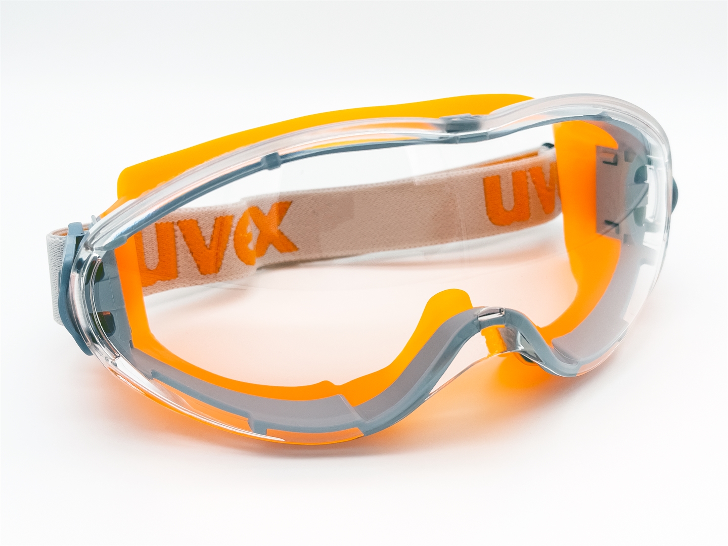 UVEX Schutzbrille ultrasonic grey orange, clear, supravision excellence