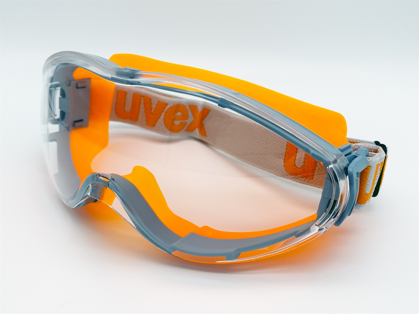 UVEX Schutzbrille ultrasonic grey orange, clear, supravision excellence