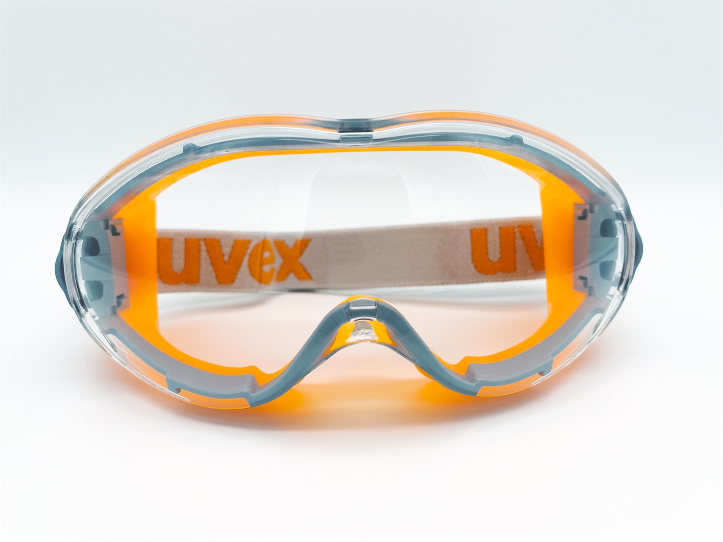 UVEX Schutzbrille ultrasonic grey orange, clear, supravision excellence