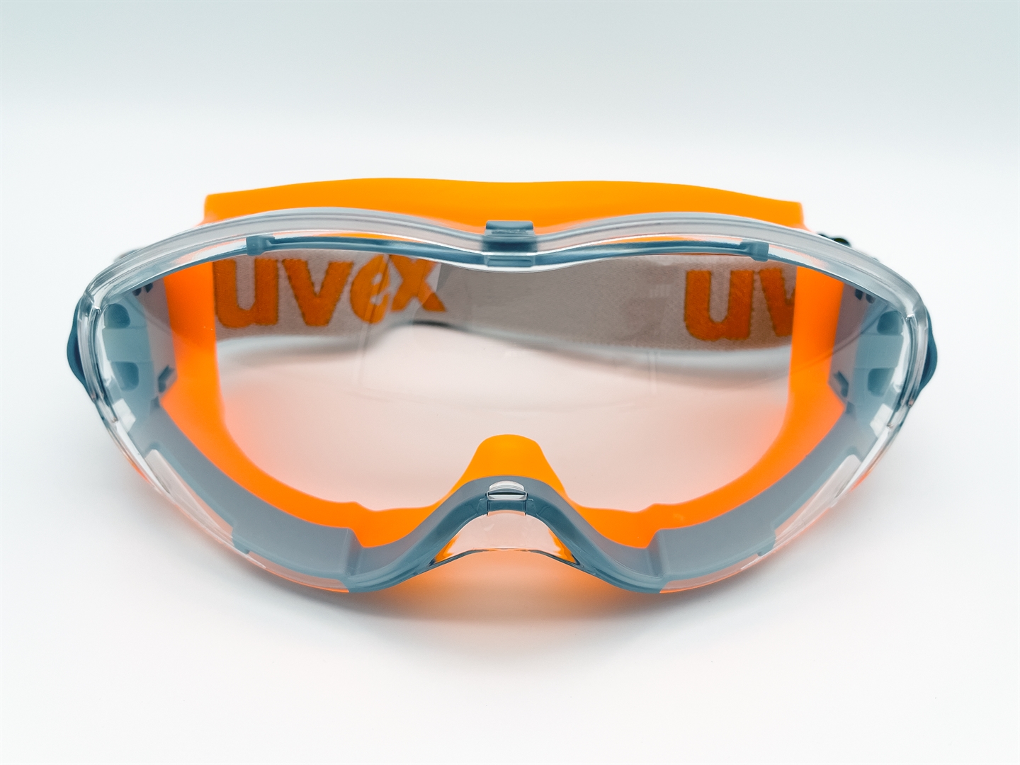 UVEX Schutzbrille ultrasonic grey orange, clear, supravision excellence