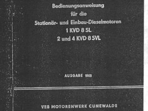 Bedienungsanleitung Cunewald 1KVD 8SL, 2KVD 8SVL, 4KVD 8SVL 1