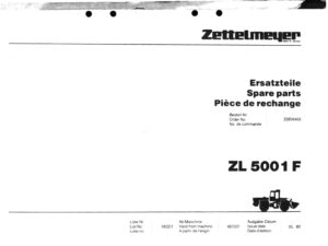 Ersatzteilliste Zettelmeyer ZL5001F 1