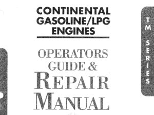 Repair Manual Wiscon Total Power Continental Gasoline Engines TM20 TM27 1