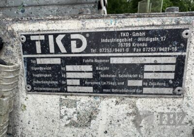 TDK Scherenhubarbeitsbühne 78 12