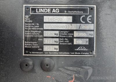 Linde Elektro Dreiradstapler E16C-02