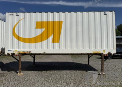 Wechselbrücke Jumbo mit Werbung