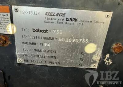 Bobcat 753 Skidloader