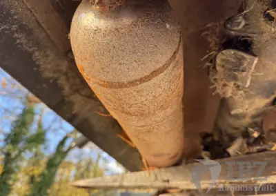 Iseki SF 310 Geräteträger mit Müthing Schlegelmulcher