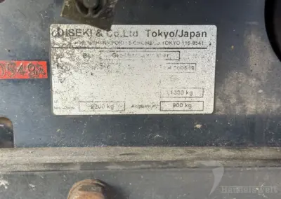 Iseki SF 310 Geräteträger mit Müthing Schlegelmulcher